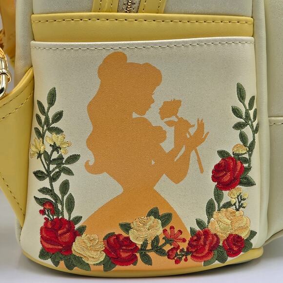 Loungefly Disney Beauty and The Beast Enchanted Rose Shimmer Mini Backpack New main image 8
